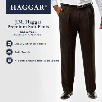 Haggar Big & Tall J.M. Premium Stretch Suit Pant - Pleated Front