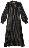 Thumbnail for your product : Marks and Spencer Polka Dot Frill Detail Midi Waisted Dress