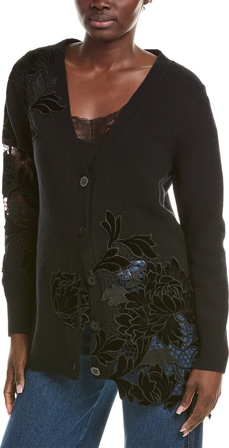 Oscar de la Renta Wool Cardigan