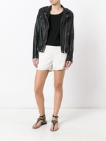 Thumbnail for your product : Versace Mid-Rise Frayed Trim Shorts
