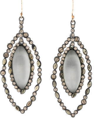 Alexis Bittar Crystal & Lucite Drop Earrings