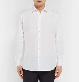 Saint Laurent Slim-Fit Cotton-Poplin Shirt - Men - White