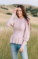 Thumbnail for your product : Rachel Parcell Cable Bobble Peplum Cotton Blend Sweater