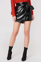 Thumbnail for your product : J.o.a. Wrap Front Mini Skirt