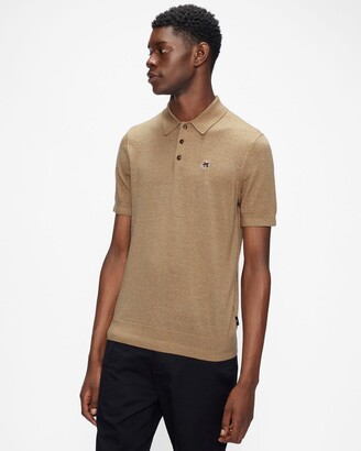 Ted Baker Short Sleeve Knitted Polo Shirt