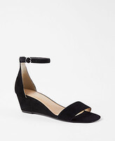 Thumbnail for your product : Ann Taylor Suede Wedge Sandals