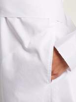 Thumbnail for your product : Norma Kamali Belted Cotton Poplin Shirtdress - Womens - White