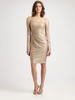 Thumbnail for your product : David Meister Sequined Long-Sleeve Dress