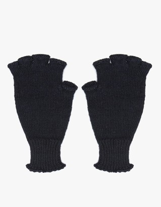 Mhl. Rib Cuff Fingerless Gloves