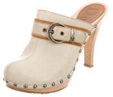 Thumbnail for your product : Christian Dior Leather Platform Clogs