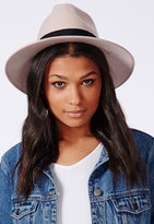 Thumbnail for your product : Missguided Fedora Dusky Pink
