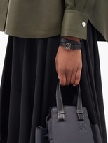 Thumbnail for your product : Loewe Anagram-plaque Leather Bracelet - Black