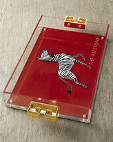 Thumbnail for your product : Parker Thatch Acrylic Tray with Golden Handles