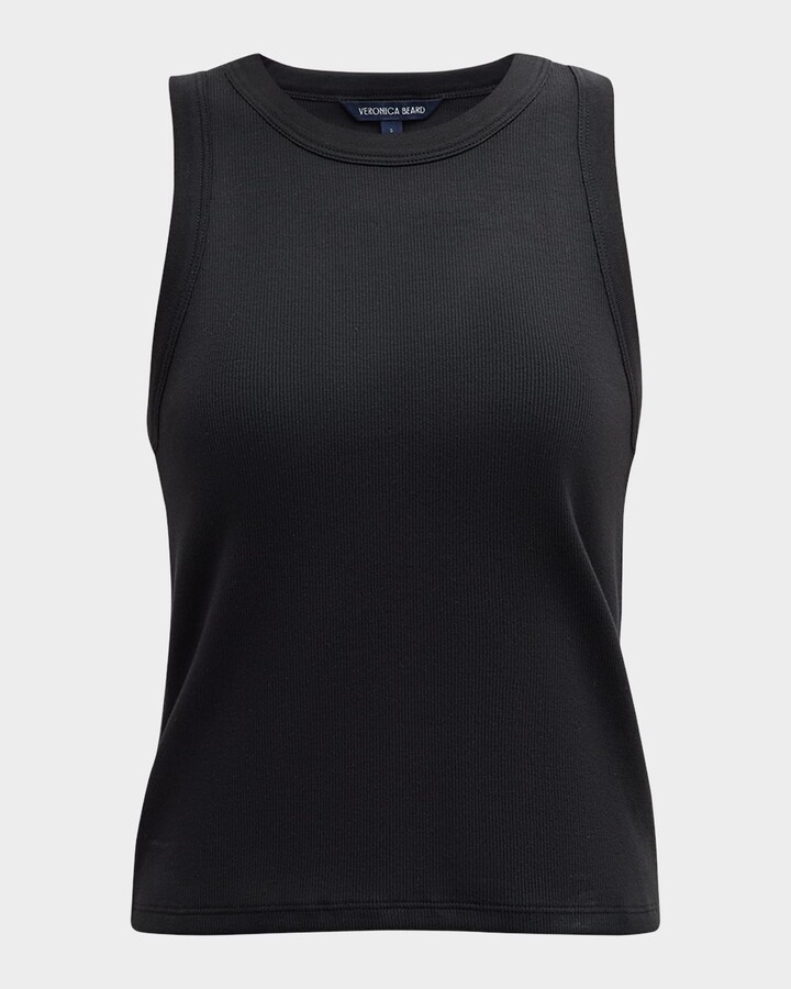 Veronica Beard Jordyn Cropped Tank Top