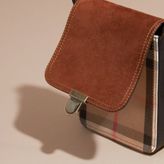 Thumbnail for your product : Burberry The Small Satchel in English Suede and House Check