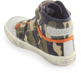 Thumbnail for your product : GUESS Velcro camouflage canvas trainers