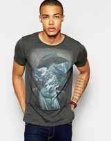 Thumbnail for your product : Selected T-Shirt With Silhouette Print