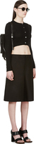 Thumbnail for your product : Yang Li Black Cropped Knit Cardigan