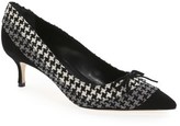Thumbnail for your product : Manolo Blahnik 'Fida' Houndstooth Pump