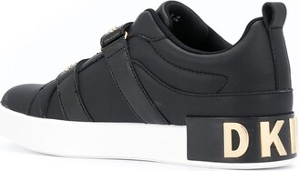 DKNY Studz buckled low-top sneakers