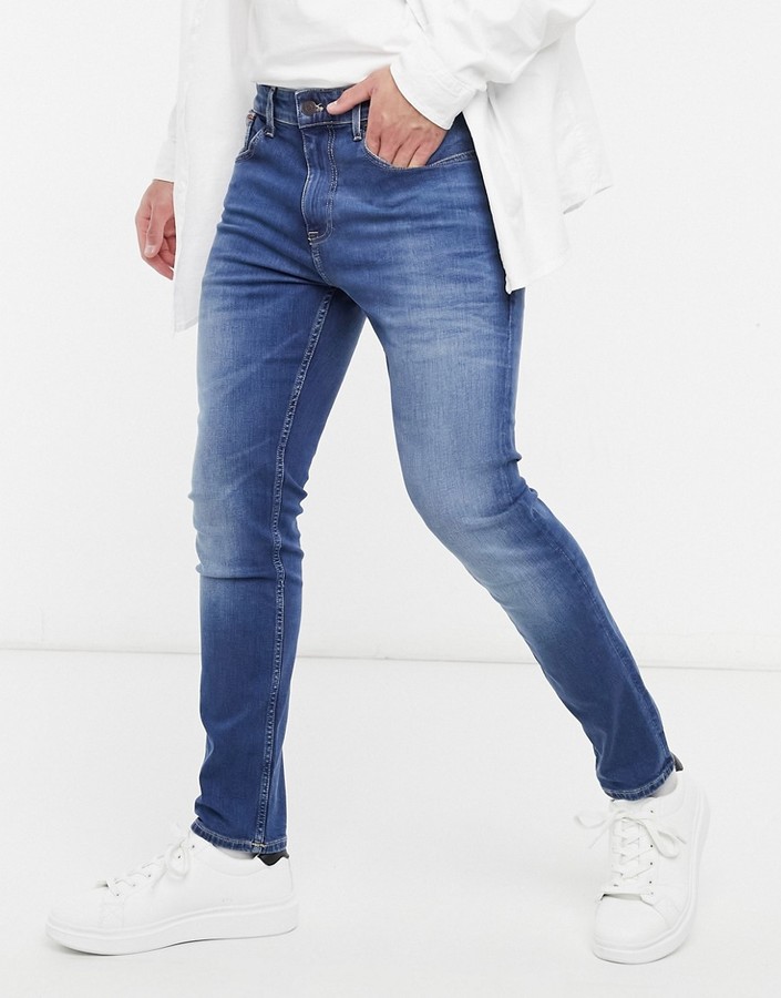 Mode Jeans Slim Jeans Tommy Hilfiger Slim Jeans blau Casual-Look 