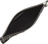 Thumbnail for your product : Alexander McQueen Napa Studded Skull Zip Pouch, Black