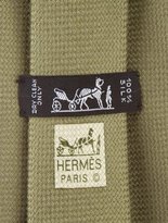 Thumbnail for your product : Hermes Woven Silk Tie