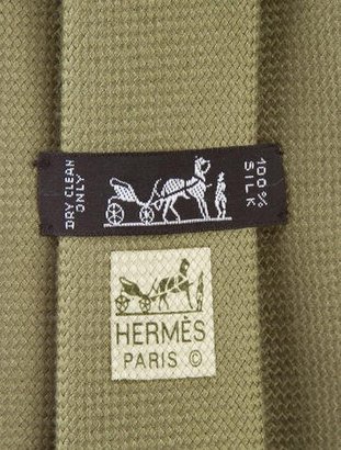 Hermes Woven Silk Tie