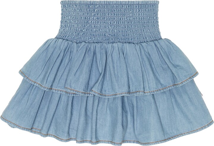 Molo Bonita cotton chambray skirt