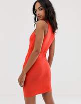 Thumbnail for your product : Missguided cut out lace up bodycon dress