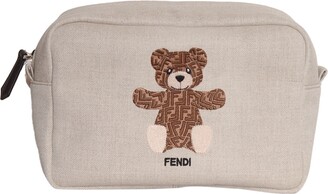 Fendi Monster Diaper Bag Printed Nylon Pink 769301