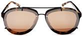 Thumbnail for your product : 3.1 Phillip Lim Mirrored Brow Bar Aviator Sunglasses, 60mm