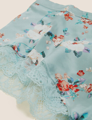 Marks and Spencer Silk & Lace Floral French Knickers