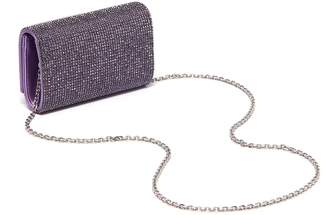 Judith Leiber 'Fizzy' glass crystal pave minaudiere