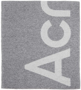 Thumbnail for your product : Acne Studios Grey Jacquard Logo Scarf