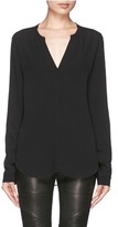 Thumbnail for your product : Nobrand 'Elwire' floral lace panel crepe blouse