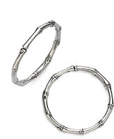 Thumbnail for your product : John Hardy Bamboo Sterling Silver Hoop Earrings/1.25"
