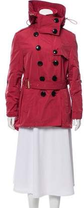 Burberry Hooded Belted Jacket