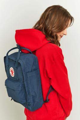 Fjallraven Kanken Royal Blue Pinstripe Backpack - blue at Urban Outfitters