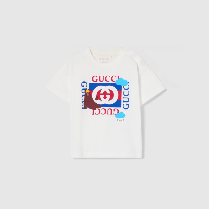 Gucci Baby cotton T-shirt with print
