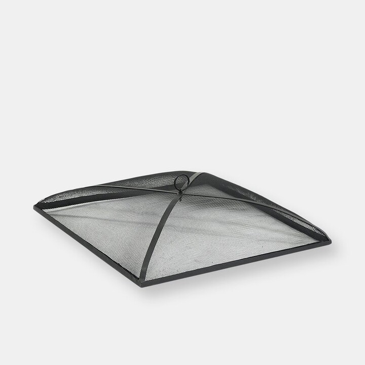 Sunnydaze Decor 24" Square Heavy Duty Steel Spark Screen Fire Pit Mesh