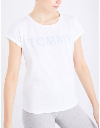 Tommy Hilfiger Patch-appliqué organic cotton-jersey T-shirt