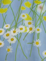 Thumbnail for your product : BERNADETTE Buttercupfield Floral Silk-crepe De Chine Robe - Light Blue