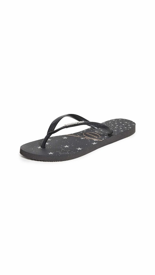 Havaianas Women's Slim Logo Metallic Flip Flop Sandal ShopStyle