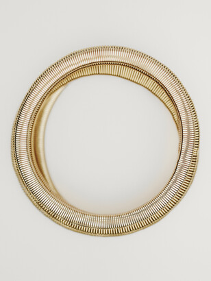 ★ Massimo Dutti★ Textured Detail Uneven Bracelet 04603532 Massimo Dutti Set Of Elastic Textured Bracelets - ShopStyle