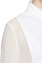 Thumbnail for your product : 3.1 Phillip Lim 'Tuxedo' Oxford and silk chiffon shirt