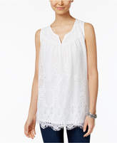Thumbnail for your product : Style&Co. Style & Co Lace Scalloped-Hem Top, Only at Macy's