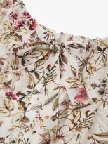 Thumbnail for your product : MANGO Floral Puff Sleeve Blouse, White/Multi