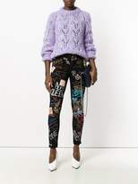Thumbnail for your product : Dolce & Gabbana graffiti skinny jeans