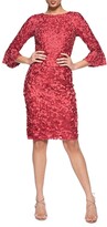 Thumbnail for your product : Theia Boatneck Cocktail Hand-Embroidered Dress